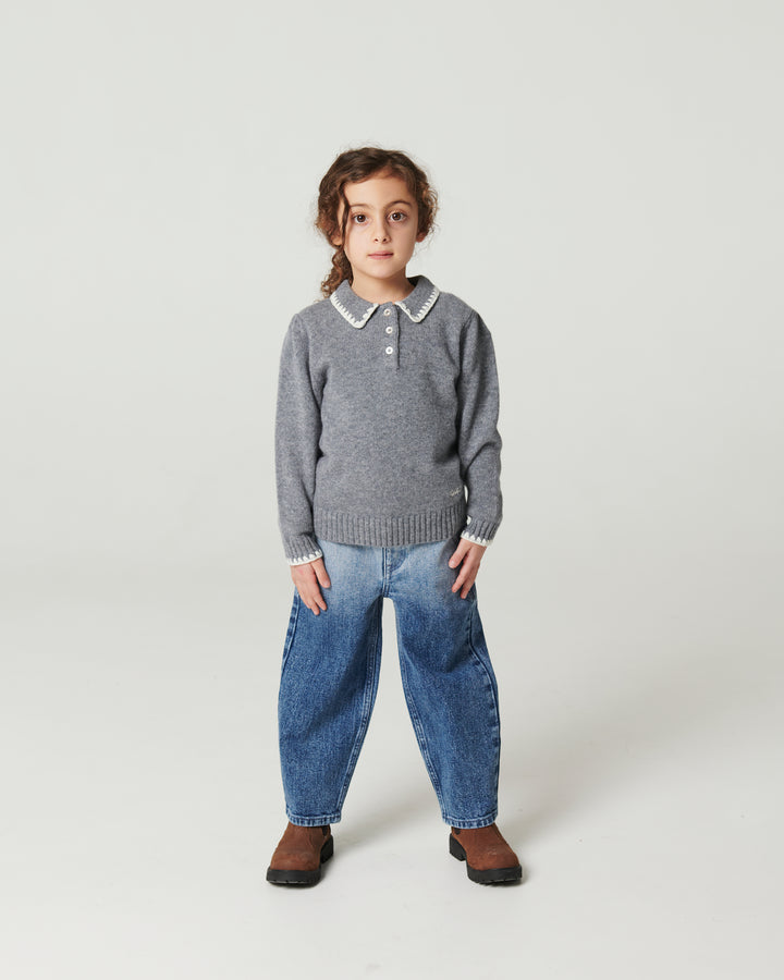 Copenhagen Colors Organic Balloon Denim Pants Hearts - BS 4