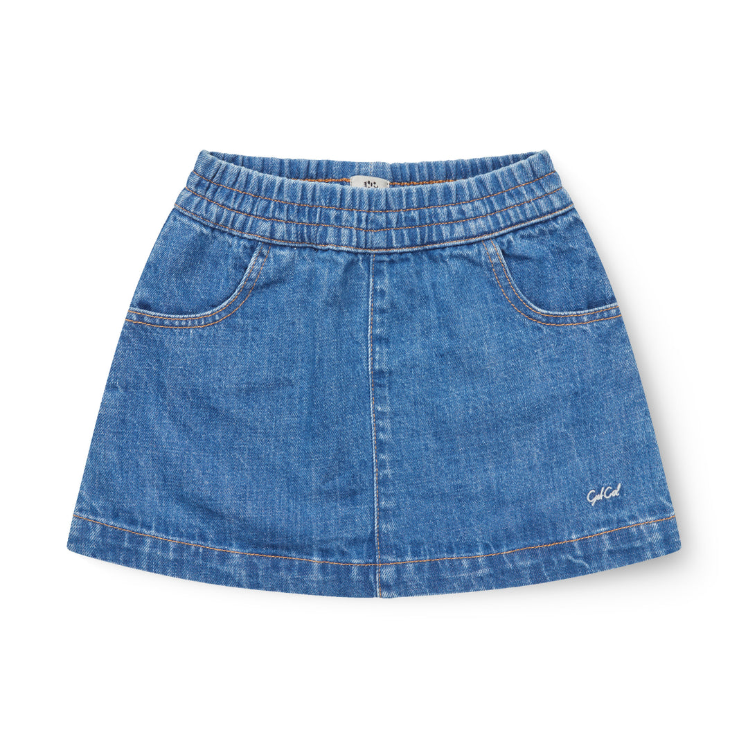 Copenhagen Colors Organic Denim Pocket Skirt - Rok - Blauw 1