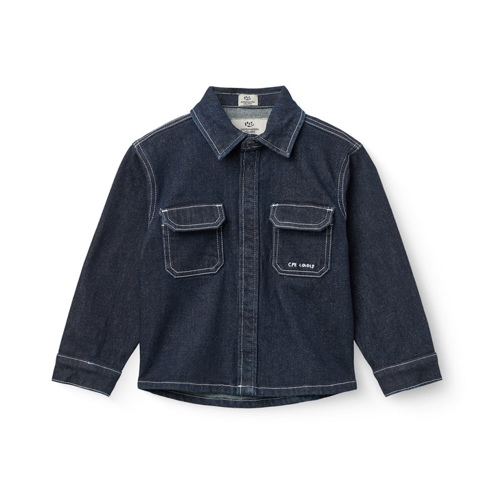 Copenhagen Colors Organic Regular Denim Shirt - Donkerblauw 1
