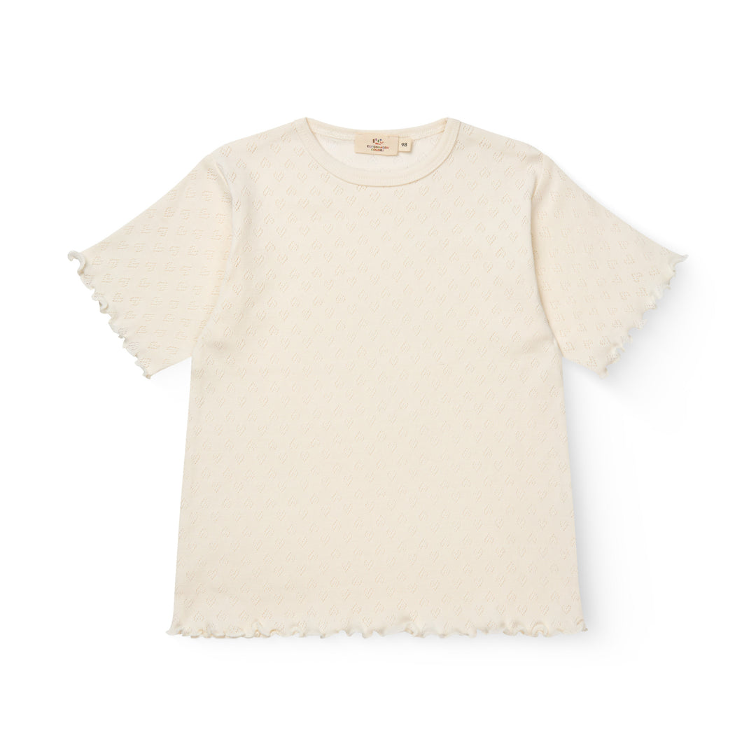 Copenhagen Colors Pointelle Heart T-shirt - Meisjesshirt 1
