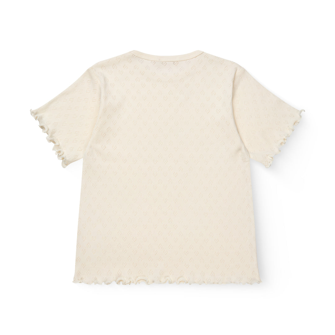Copenhagen Colors Pointelle Heart T-shirt - Meisjesshirt 3