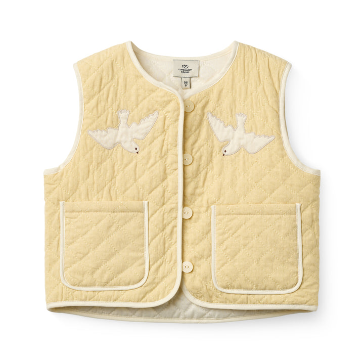 Copenhagen Colors Quilted Vest Yellow - Meisjesgilet - Geel 1