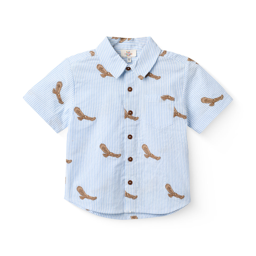 Copenhagen Colors Seersucker Shirt Eagle - Jongens Blouse 1