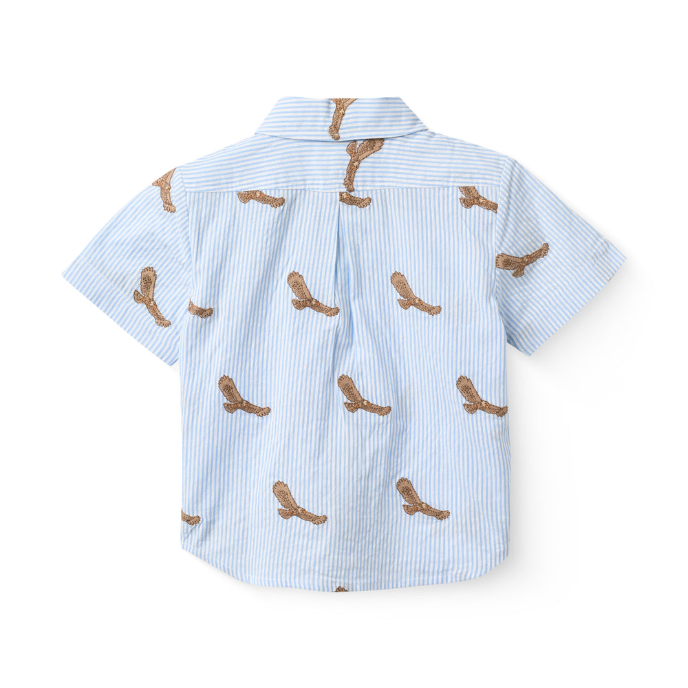 Copenhagen Colors Seersucker Shirt Eagle - Jongens Blouse 2