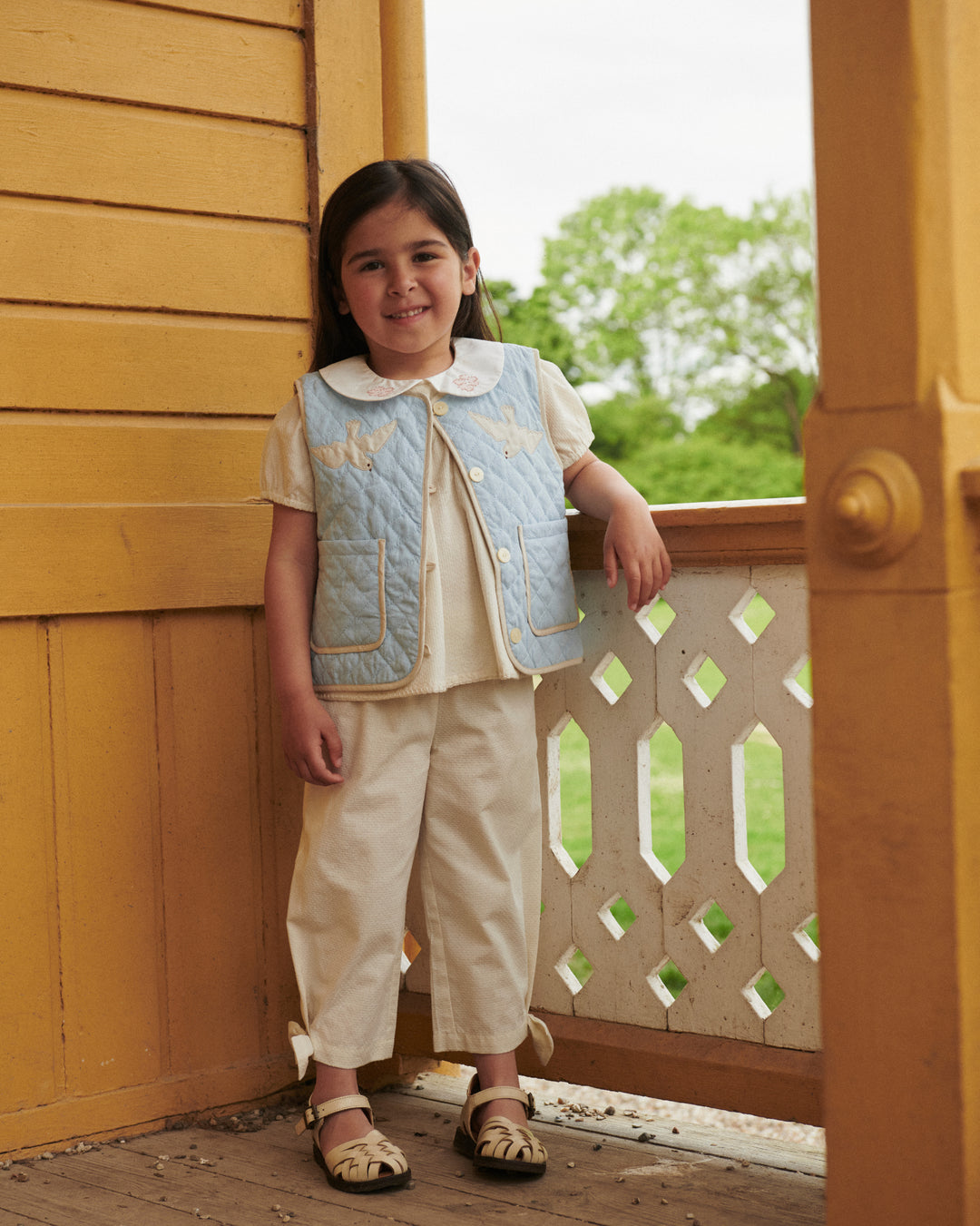 Copenhagen Colors Bow Pants - Meisjes Lange Broek - Geel 6