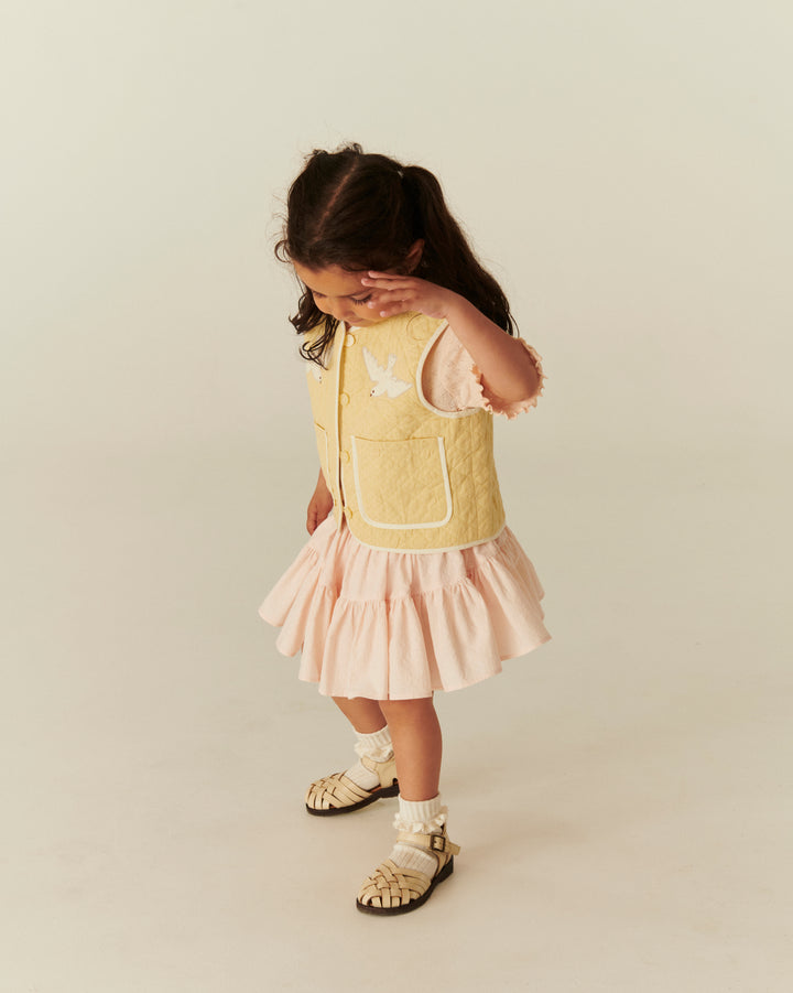 Copenhagen Colors Quilted Vest Yellow - Meisjesgilet - Geel 6