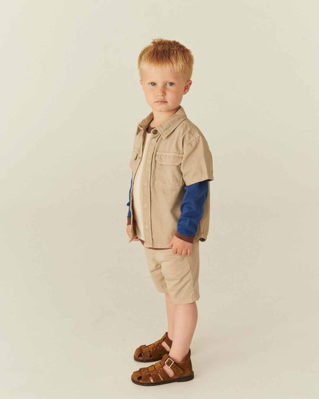 Copenhagen Colors Twill Shorts Cuff - Jongens Shorts - Beige 6