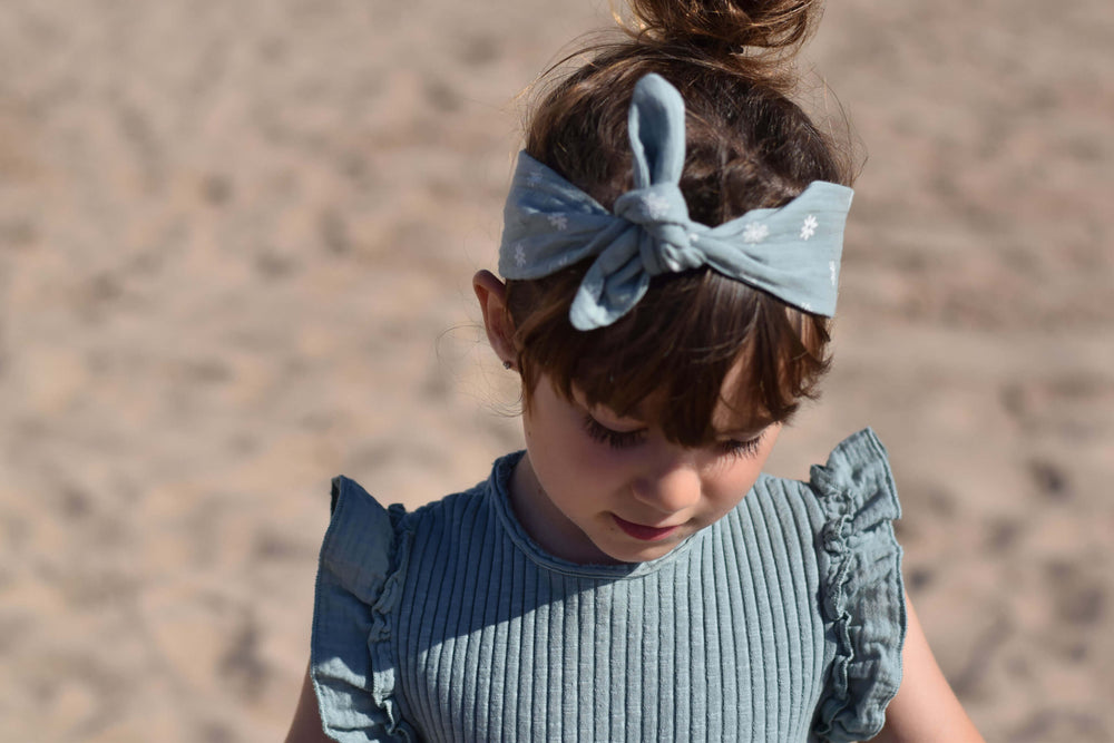 Dear Mini Daisy Headband - Haarband - Blauw/Grijs2