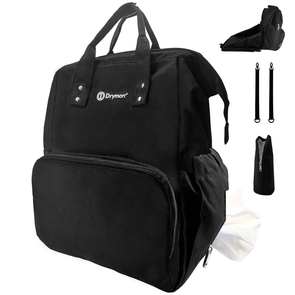 Drymon Oxford Luiertas Rugzak Black - Verschoningstas Zwart 2