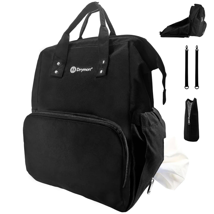Drymon Oxford Luiertas Rugzak Black - Verschoningstas Zwart 2