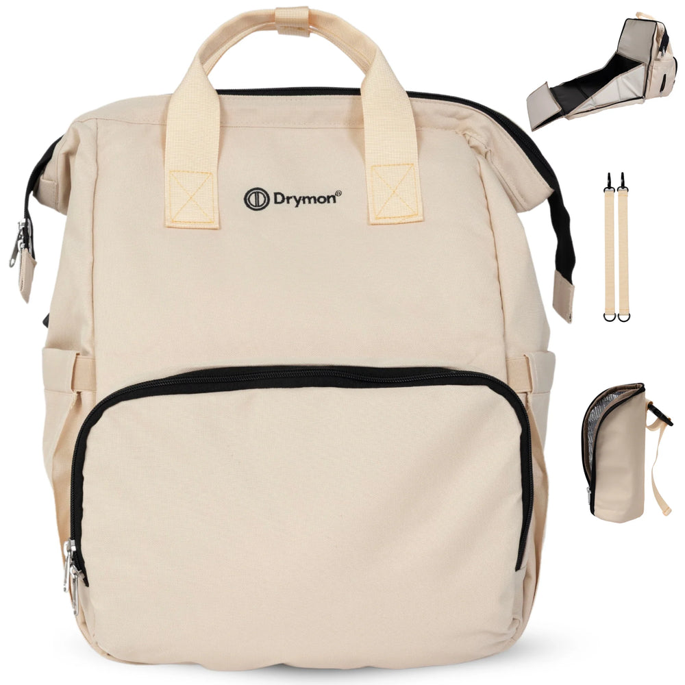 Drymon Oxford Luiertas Rugzak Sand - Verschoningstas Beige 2