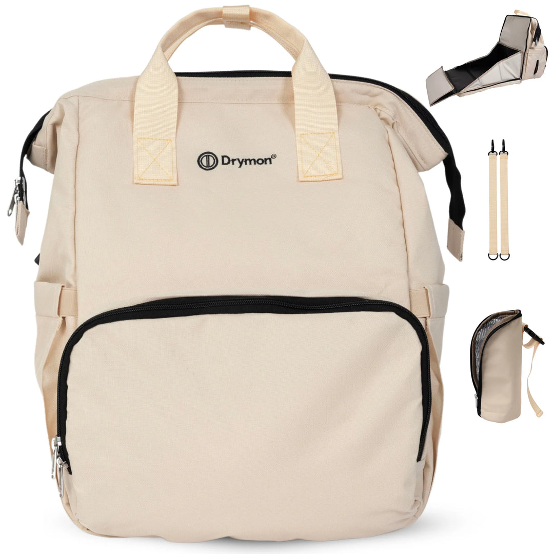 Drymon Oxford Luiertas Rugzak Sand - Verschoningstas Beige 2