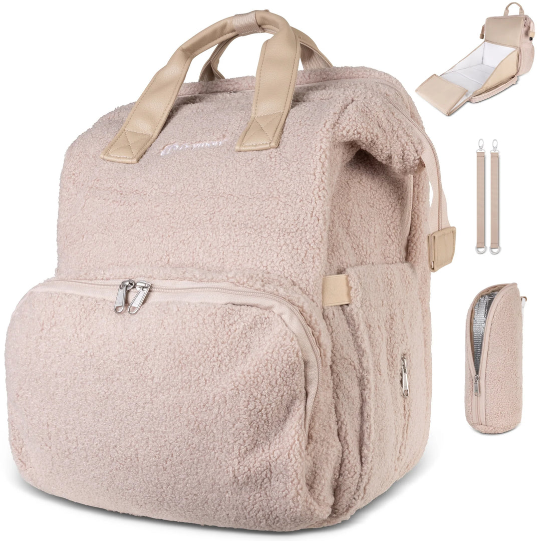 Drymon Teddy Luiertas Rugzak Almond - Verschoningstas Beige 2