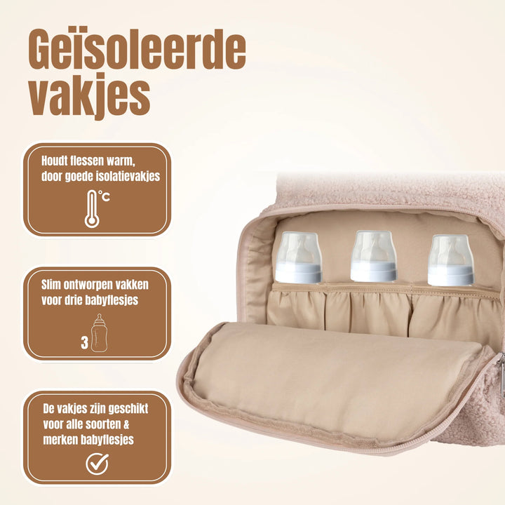 Drymon Teddy Luiertas Rugzak Almond - Verschoningstas Beige 8