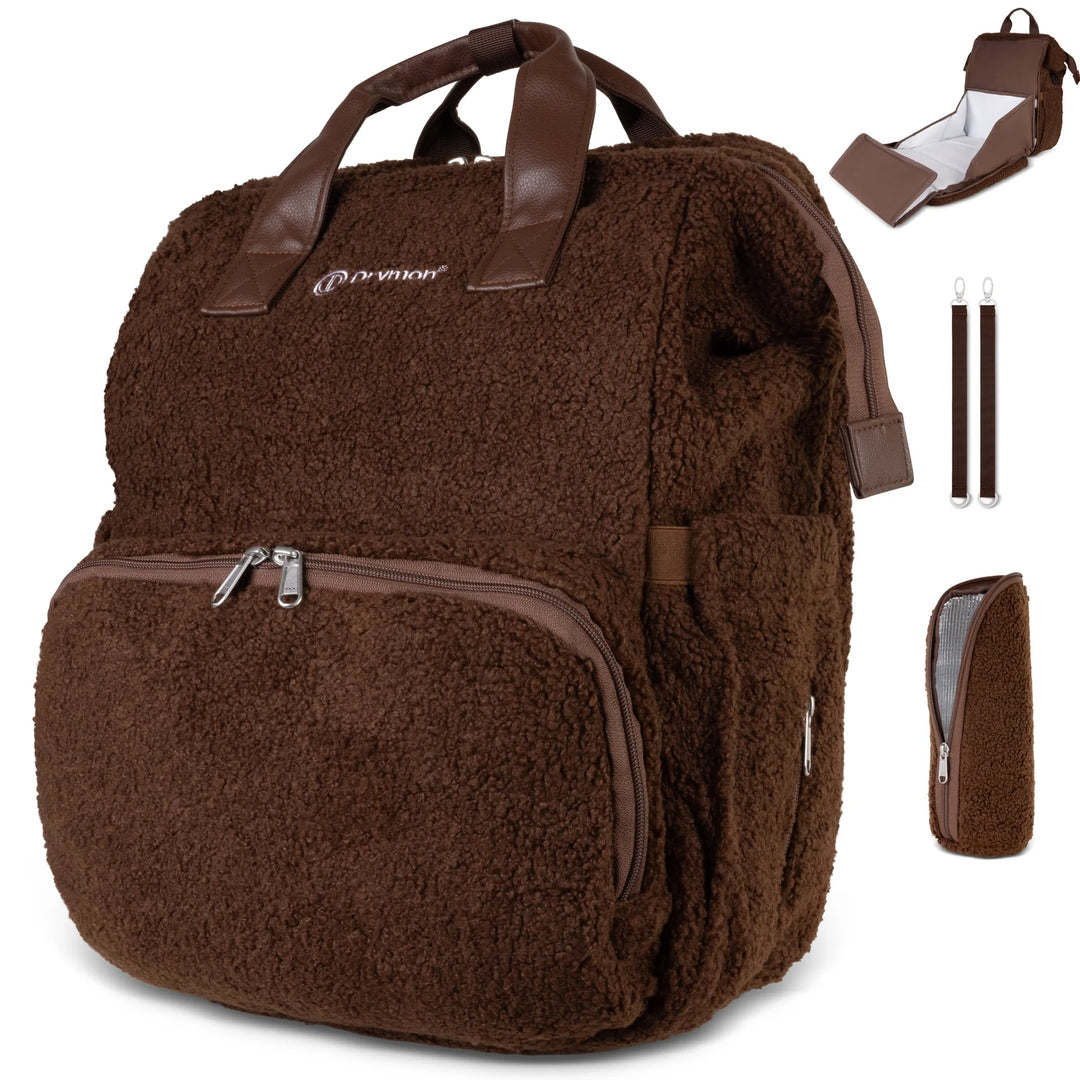Drymon Teddy Luiertas Rugzak Walnut - Verschoningstas Bruin 2