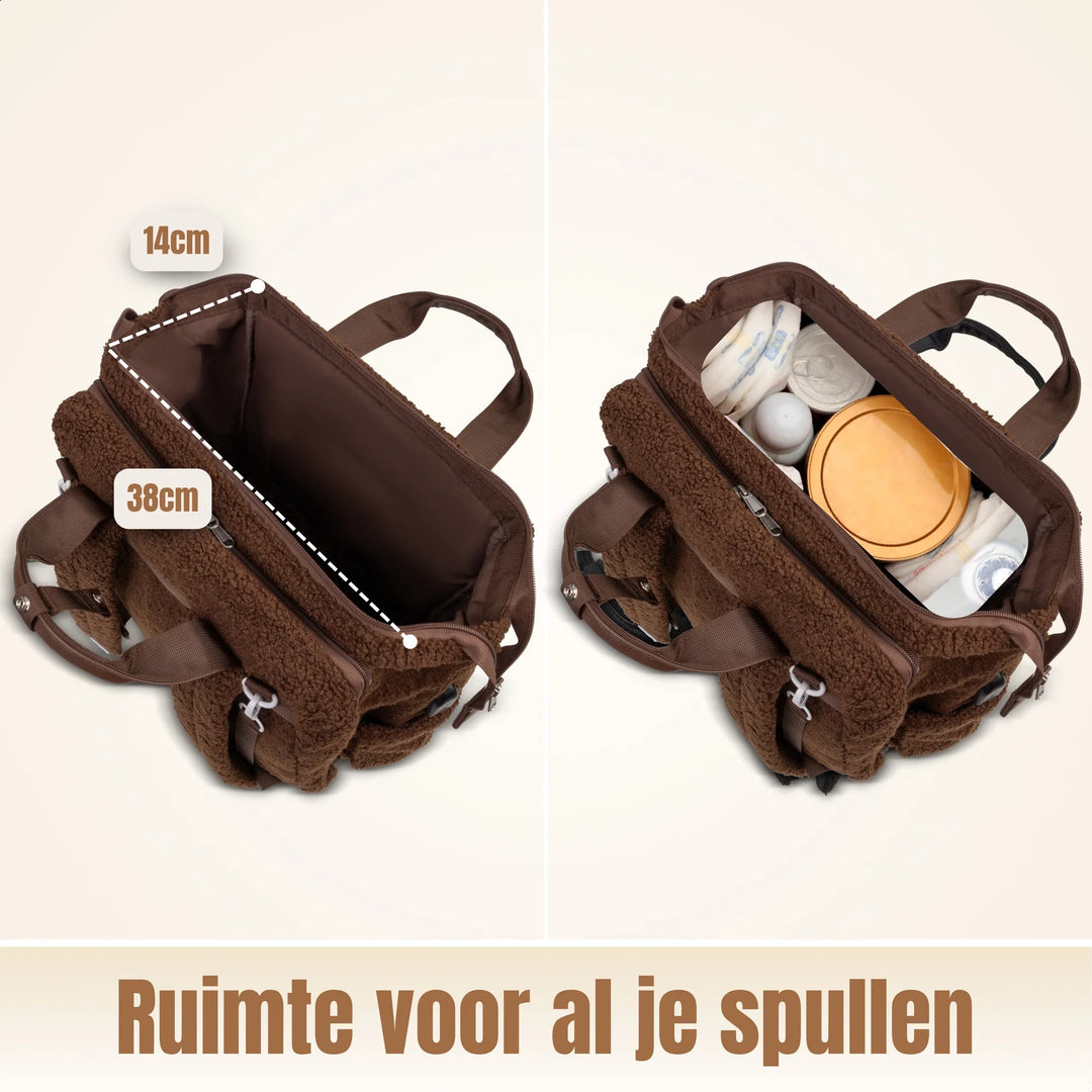 Drymon Teddy Luiertas Rugzak Walnut - Verschoningstas Bruin 7