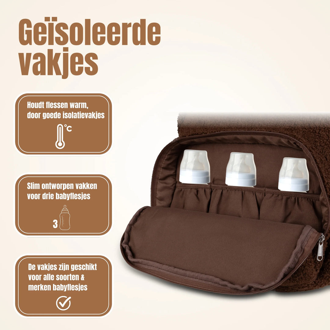 Drymon Teddy Luiertas Rugzak Walnut - Verschoningstas Bruin 8