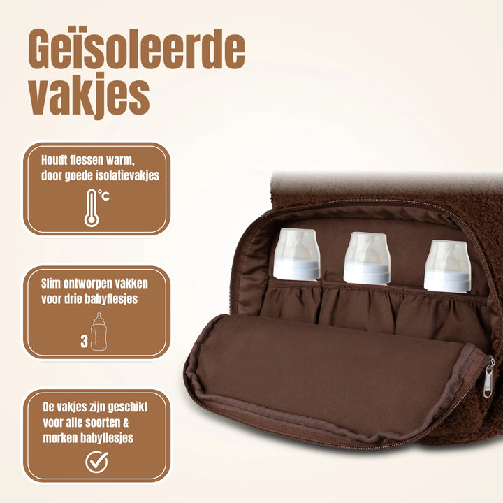 Drymon Teddy Luiertas Rugzak Walnut - Verschoningstas Bruin 8