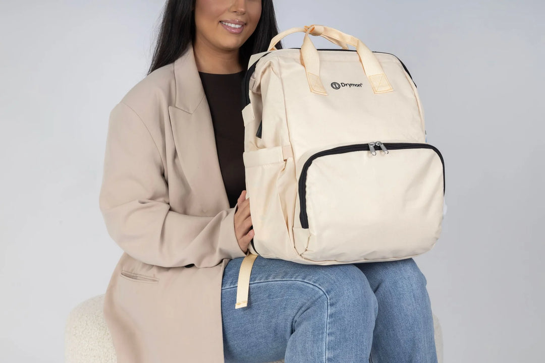Drymon Oxford Luiertas Rugzak Sand - Verschoningstas Beige 13
