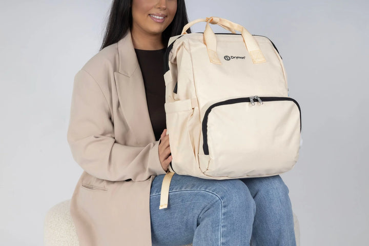 Drymon Oxford Luiertas Rugzak Sand - Verschoningstas Beige 13