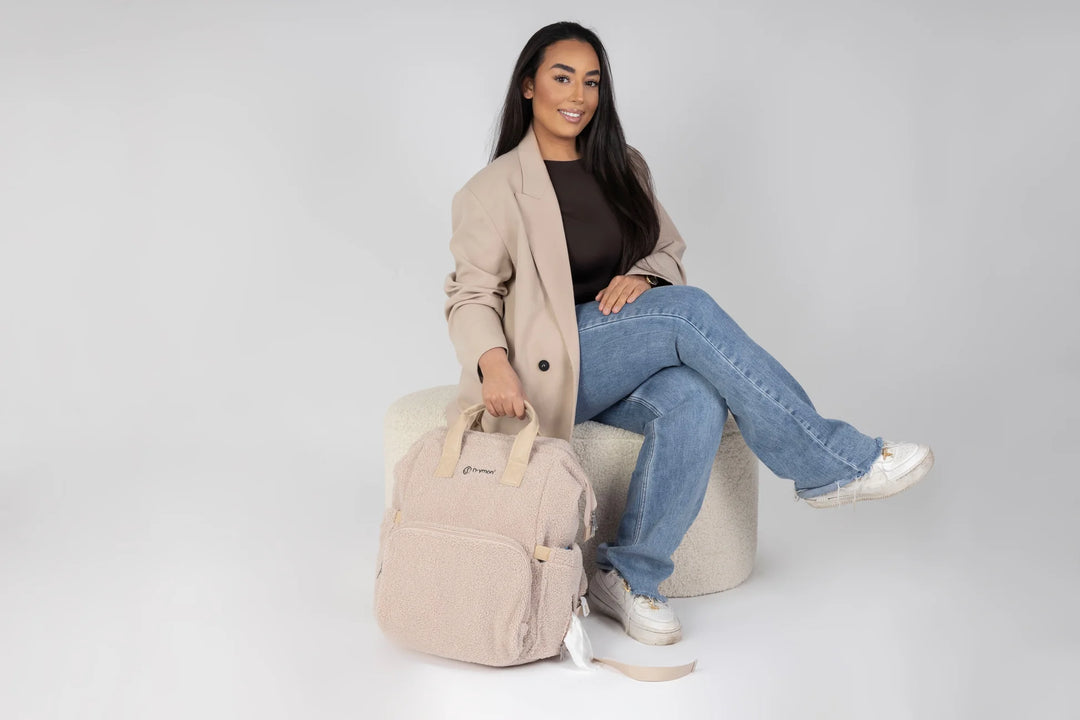 Drymon Teddy Luiertas Rugzak Almond - Verschoningstas Beige 13