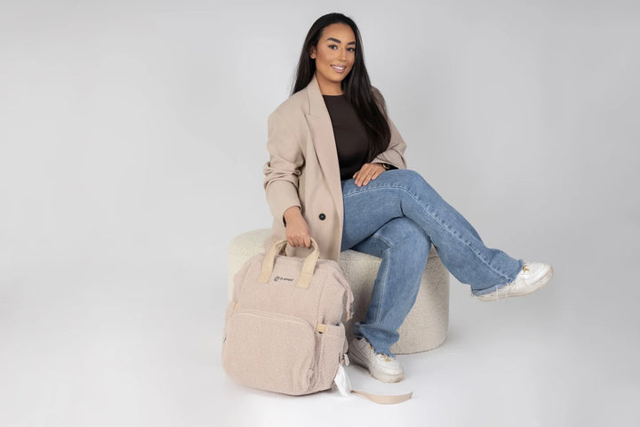 Drymon Teddy Luiertas Rugzak Almond - Verschoningstas Beige 13