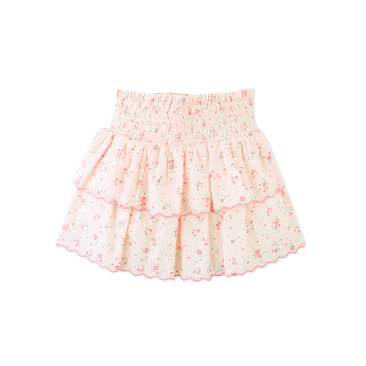 Gingersnaps Bea Skort - Meisjes Rok - Roze met bloemtjes 1