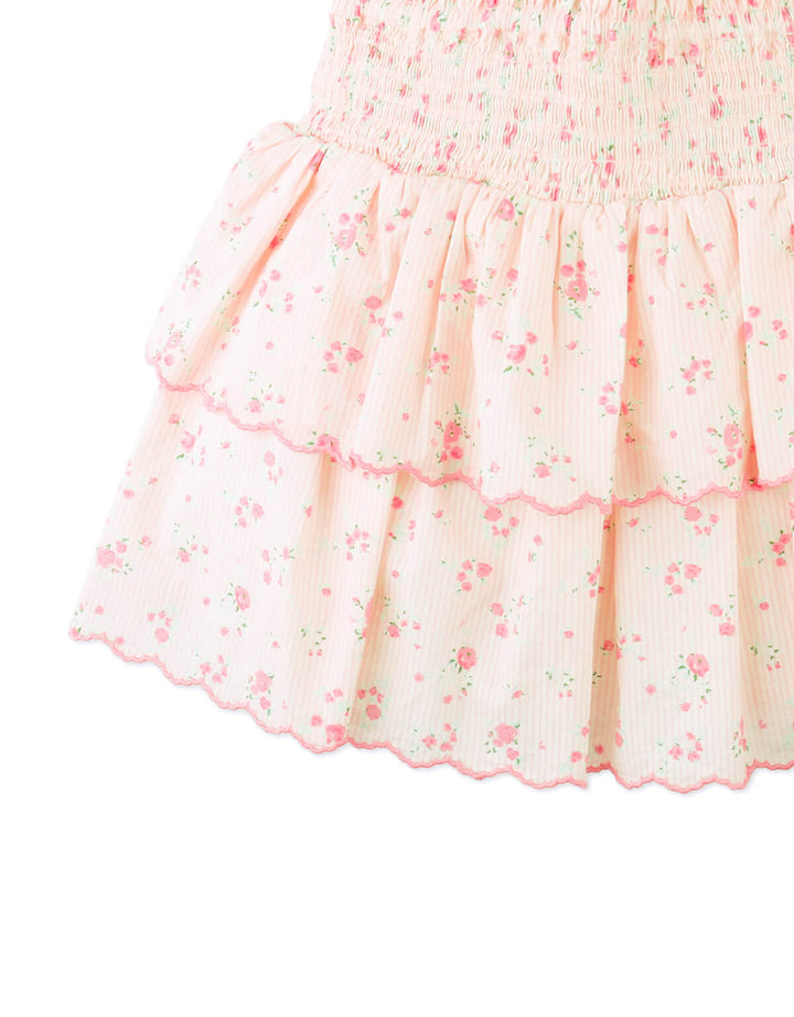 Gingersnaps Bea Skort - Meisjes Rok - Roze met bloemtjes 8