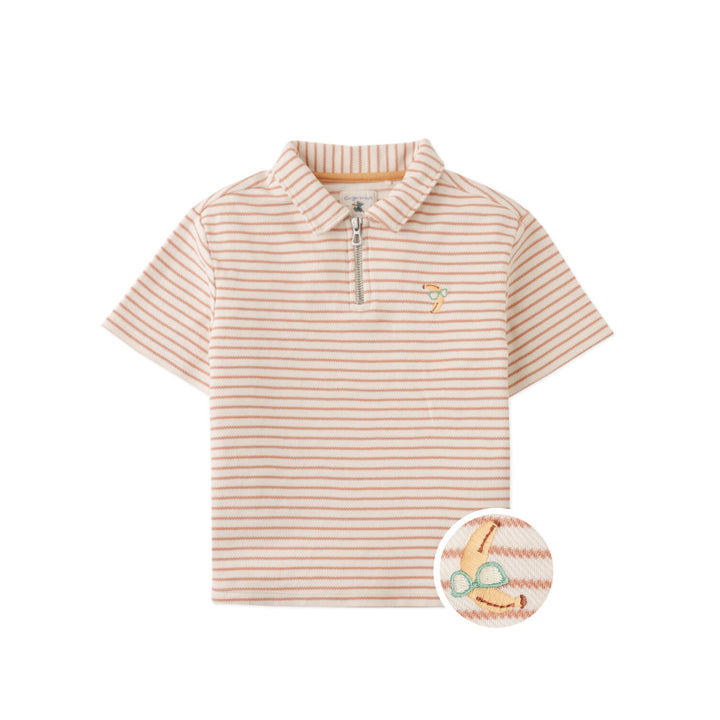 Gingersnaps Bruno Zigzag Stripe Polo Banana - Jongens Polo 3