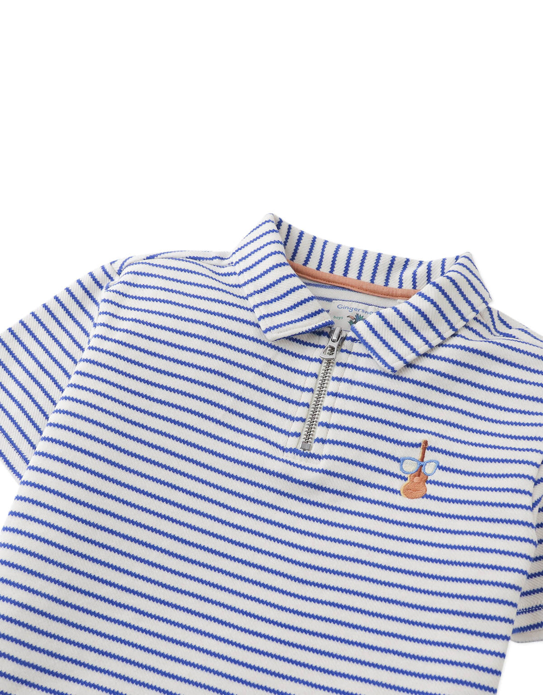 Gingersnaps Bruno Zigzag Stripe Polo Guitar - Jongens Polo 3