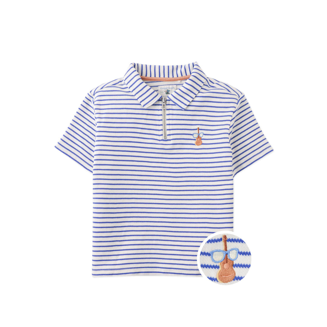 Gingersnaps Bruno Zigzag Stripe Polo Guitar - Jongens Polo 5