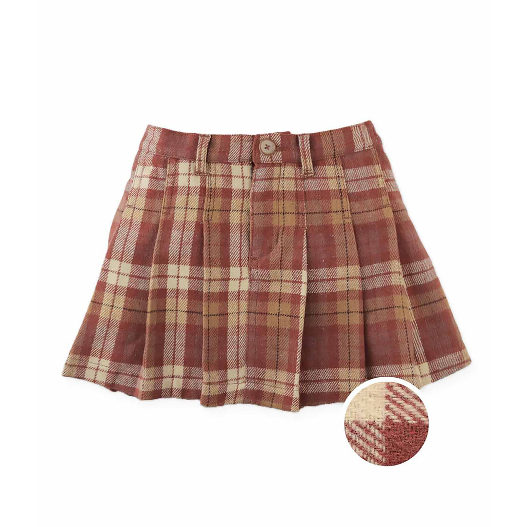 Gingersnaps Eugenia Pleated Plaid Skorts - Meisjesrok 1