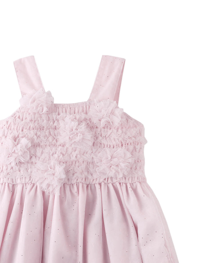 Gingersnaps Margot Dress Pink With Corsage - Meisjesjurk 5