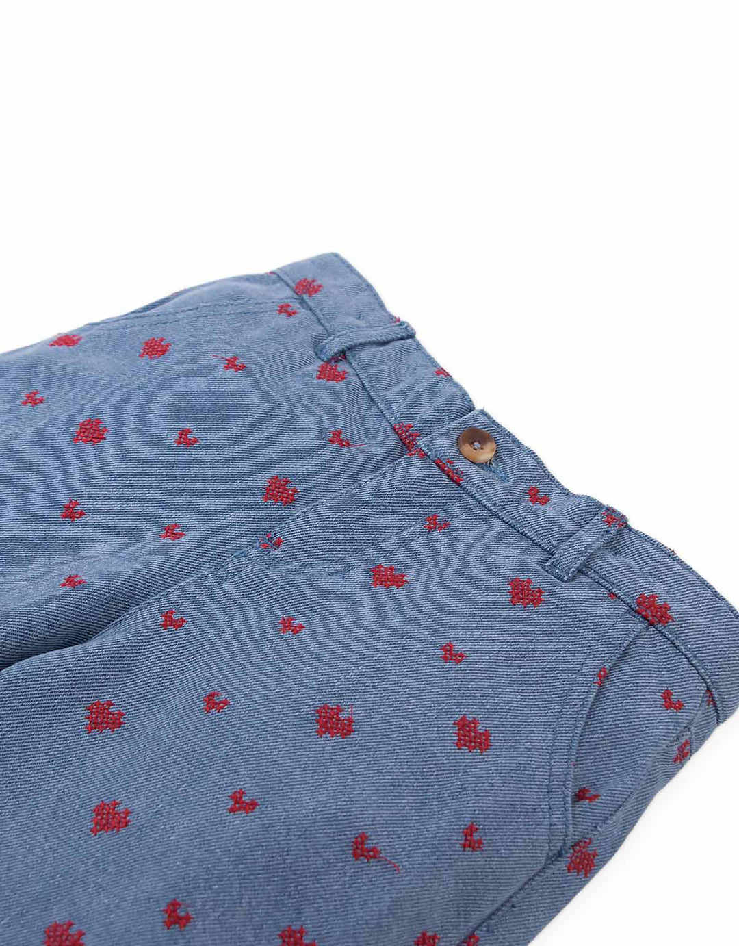 Gingersnaps Odette Wide-Leg Denim Pants Hearts - Meisjebroek 5