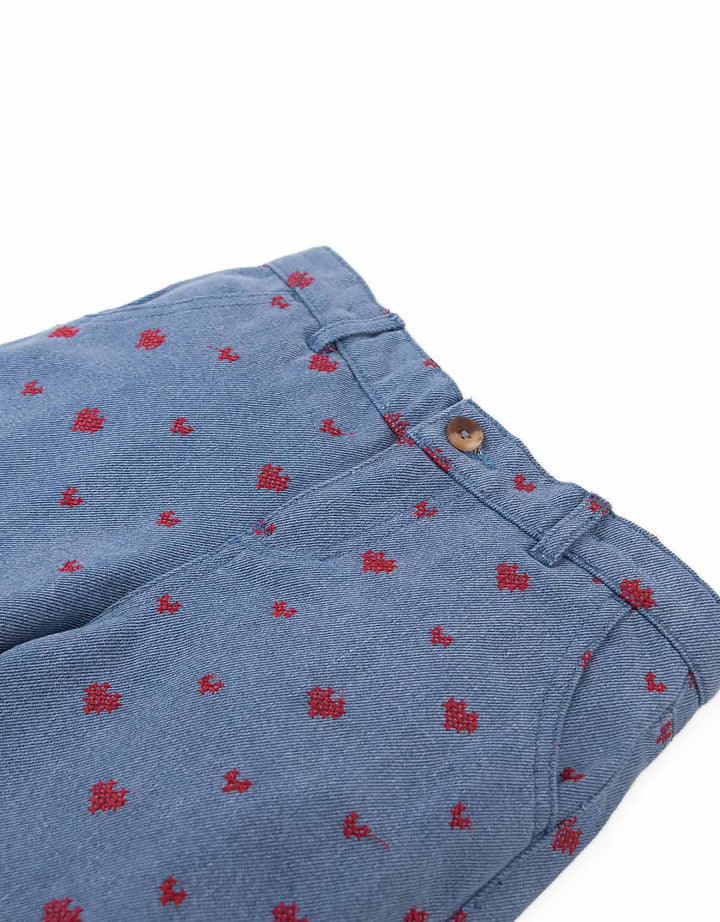 Gingersnaps Odette Wide-Leg Denim Pants Hearts - Meisjebroek 5