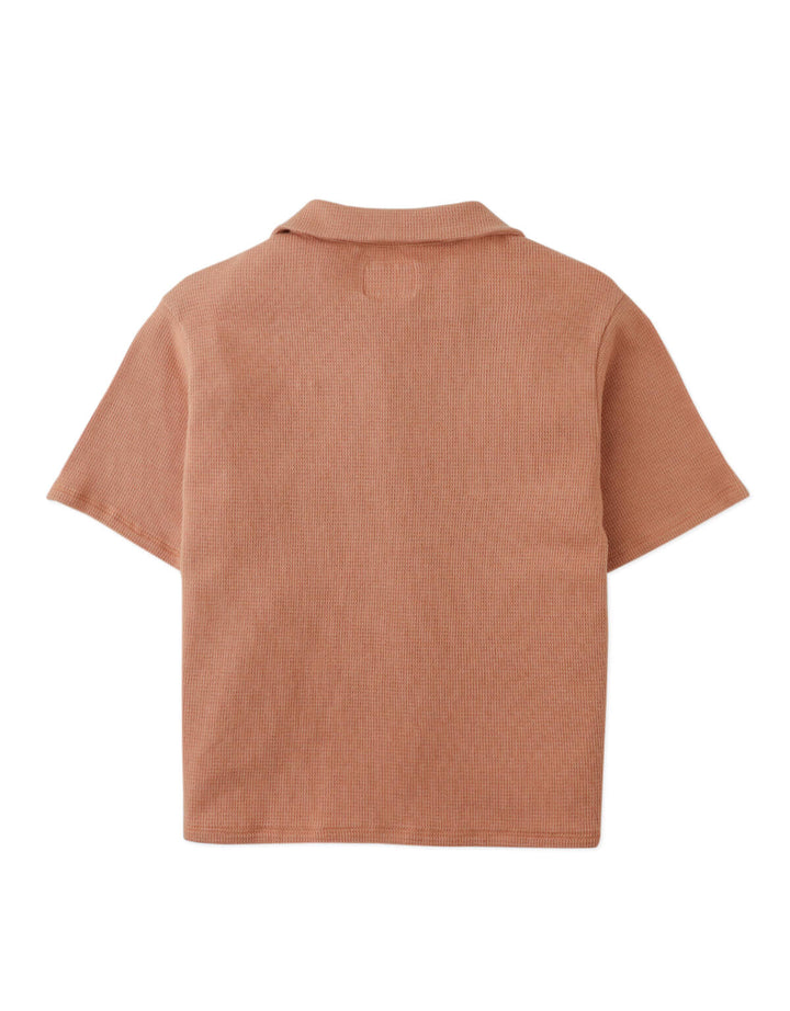 Gingersnaps Tommy Waffle Shirt Toucan - Jongens Shirt Bruin 4