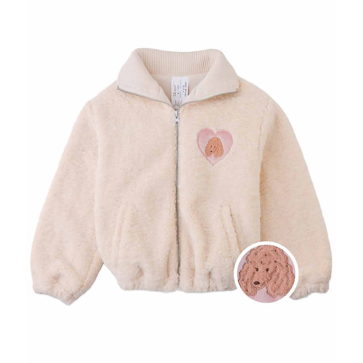 Gingersnaps Augusta Shearling Zip-Jacket Poodle 1