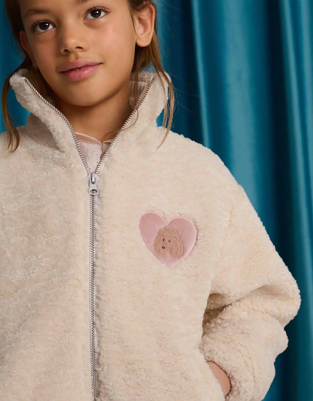 Gingersnaps Augusta Shearling Zip-Jacket Poodle 2