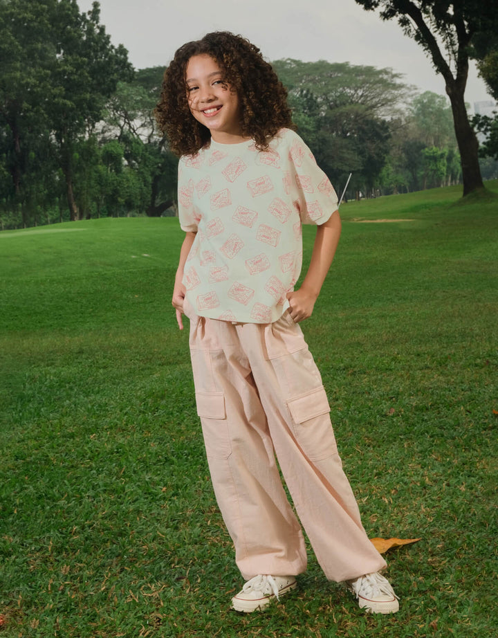 Gingersnaps Ava Raglan Tee - Meisje T-shirt - Ecru 4