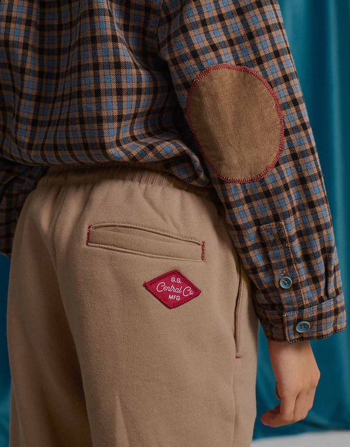 Gingersnaps Giulio Fleece Joggers - Jongensbroek - Beige 2