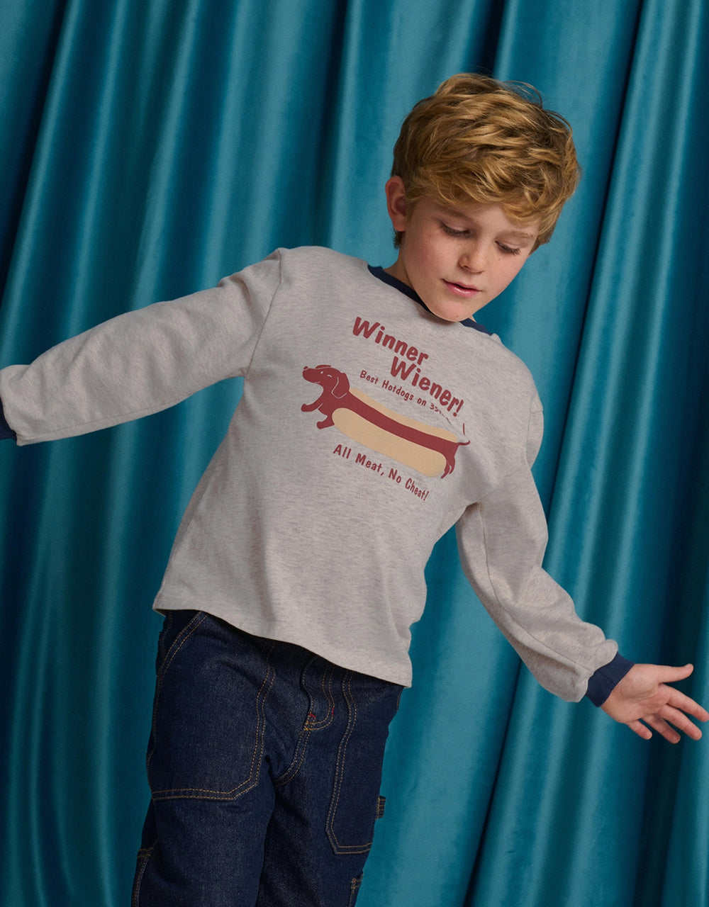 Gingersnaps Nino Graphic Tee with “Winner Wiener” 2