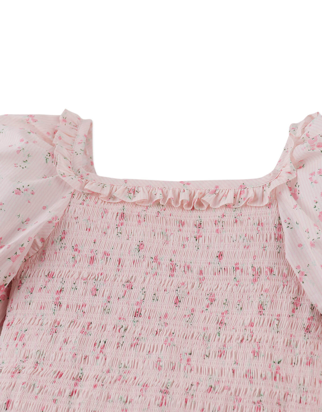 Gingersnaps Priscilla Smocked Top - Meisjestop - Roze 3