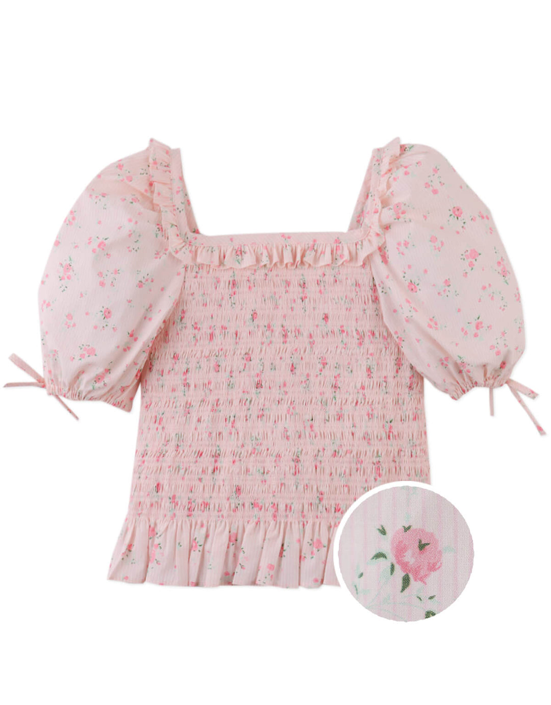 Gingersnaps Priscilla Smocked Top - Meisjestop - Roze 4