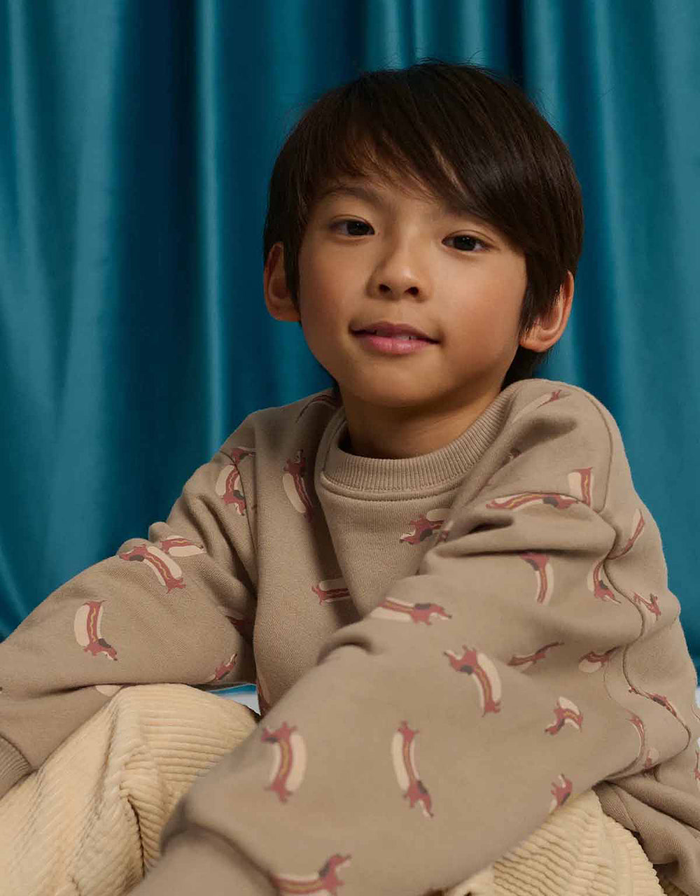 Gingersnaps Renzo Pullover with Dachshund AOP - Jongenstrui 2