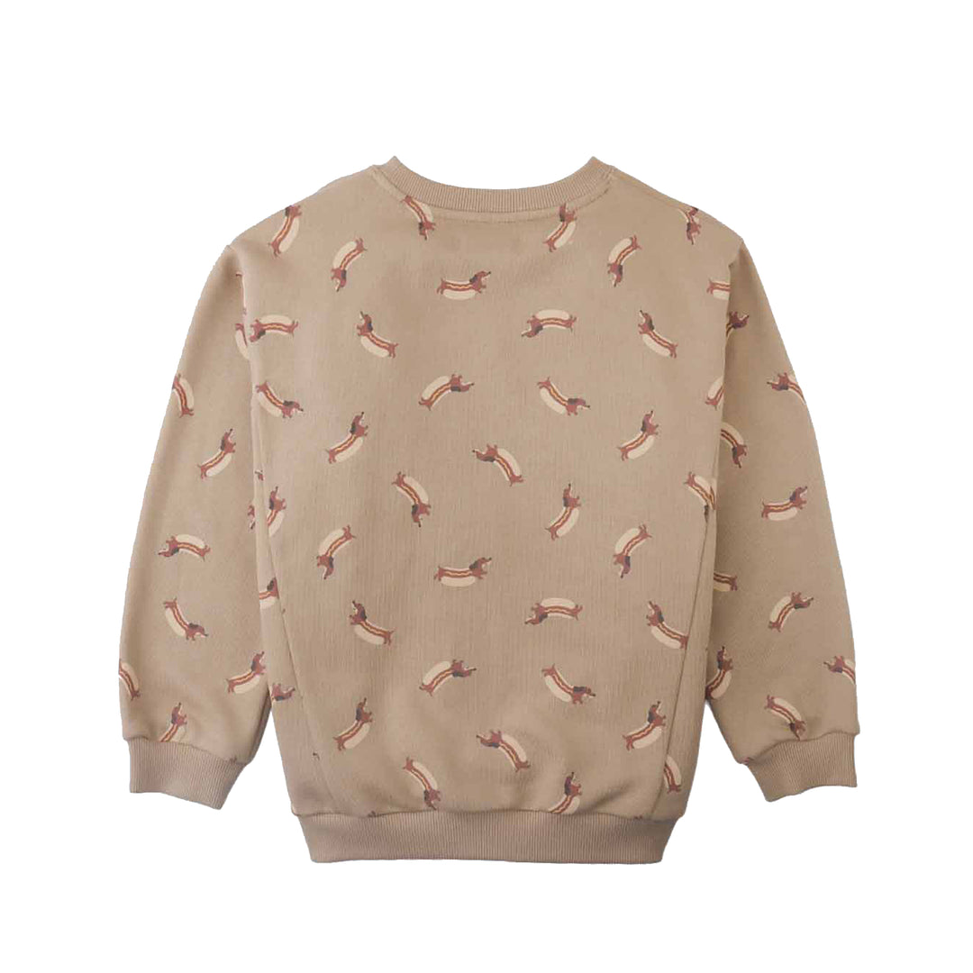 Gingersnaps Renzo Pullover with Dachshund AOP - Jongenstrui 3