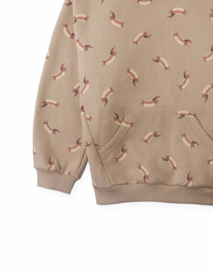 Gingersnaps Renzo Pullover with Dachshund AOP - Jongenstrui 5