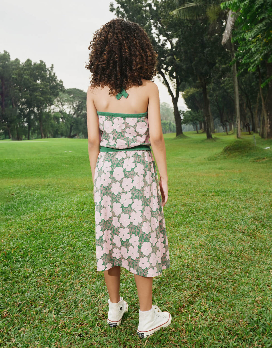 Gingersnaps Stella Terry Skirt Blossoms - Meisjes Rok Groen 6