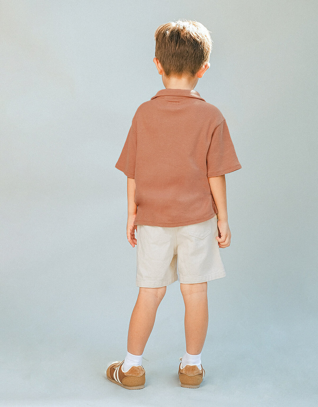 Gingersnaps Tommy Waffle Shirt Toucan - Jongens Shirt Bruin 7