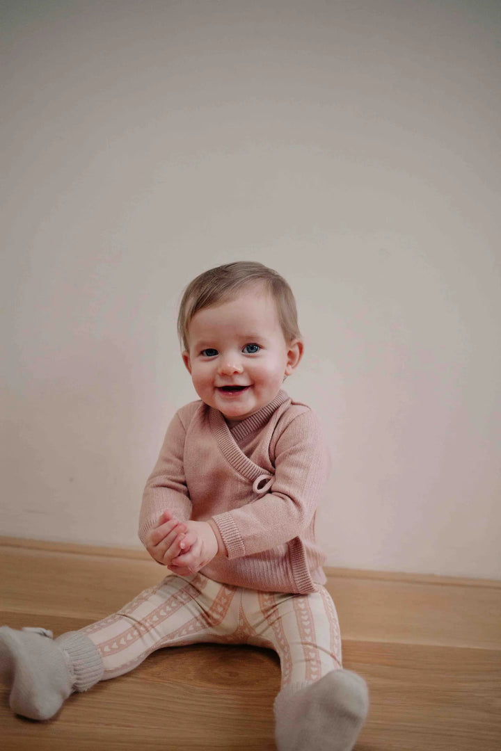 Legging Perr Baby Hearts - Newborn - Beige/Roze 4
