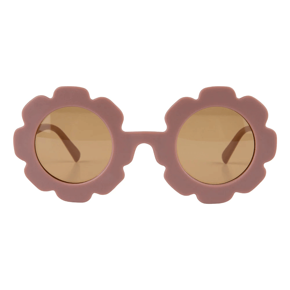 Little Indians Sunglasses Flower Burlwood - Zonnebril - Roze1